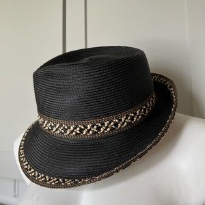 ERIC JAVITS Packable Squishee Straw designer Hat One Size Mrsp $375